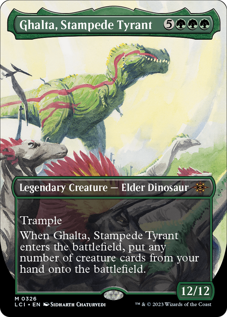 Ghalta, Stampede Tyrant (Borderless) [The Lost Caverns of Ixalan] | Exor Games New Glasgow