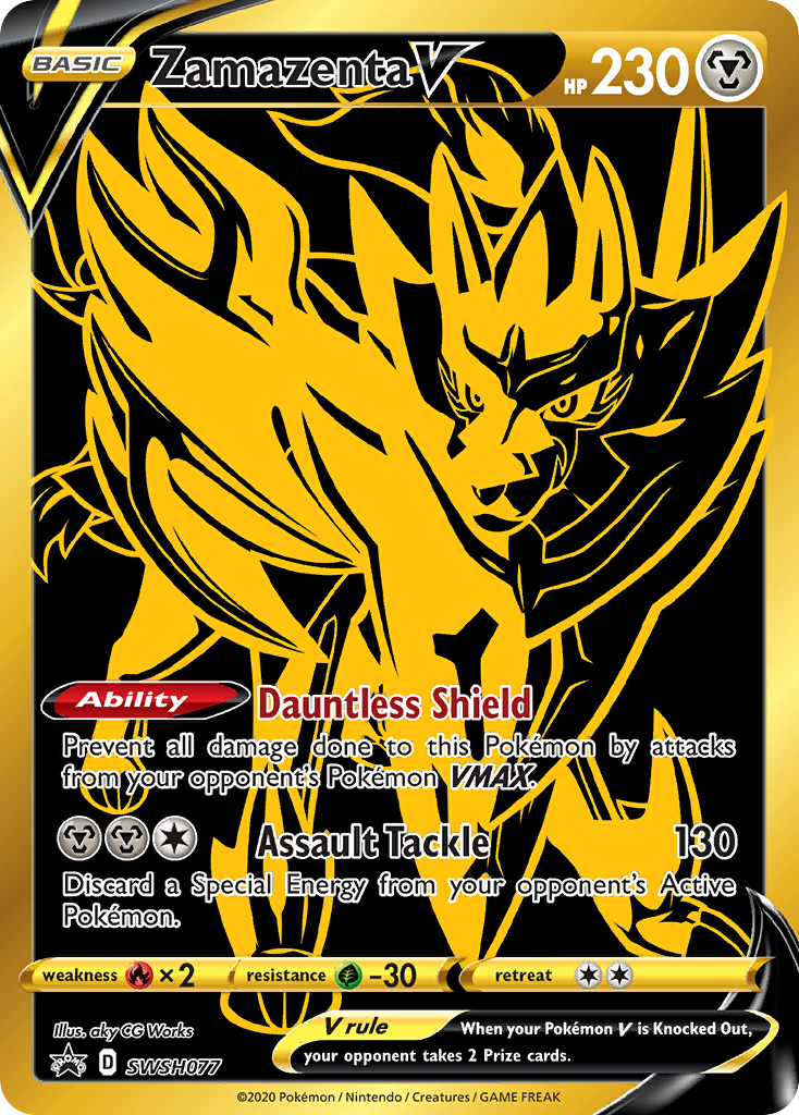 Zamazenta V (SWSH077) [Sword & Shield: Black Star Promos] | Exor Games New Glasgow