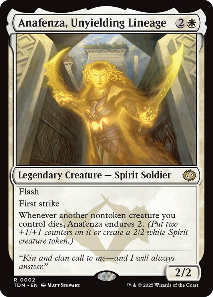 Anafenza, Unyielding Lineage [Tarkir: Dragonstorm] | Exor Games New Glasgow
