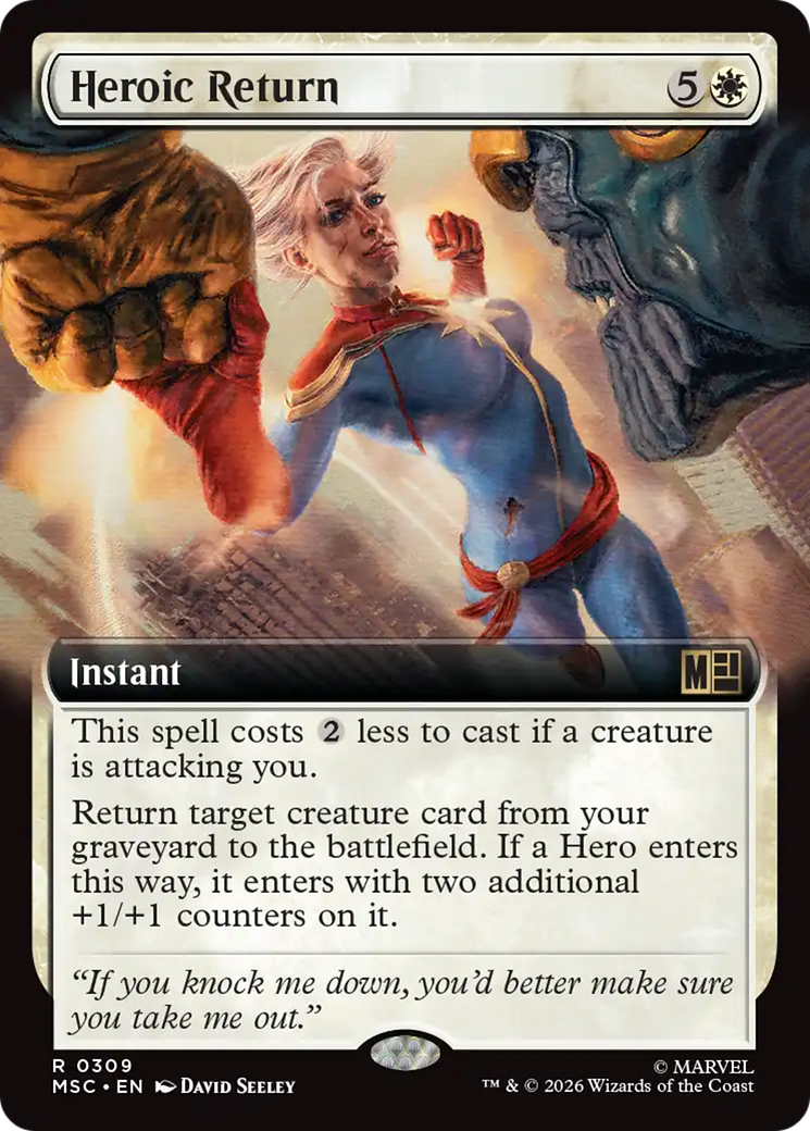 Heroic Return (Extended Art) [Marvel Super Heroes Commander] | Exor Games New Glasgow