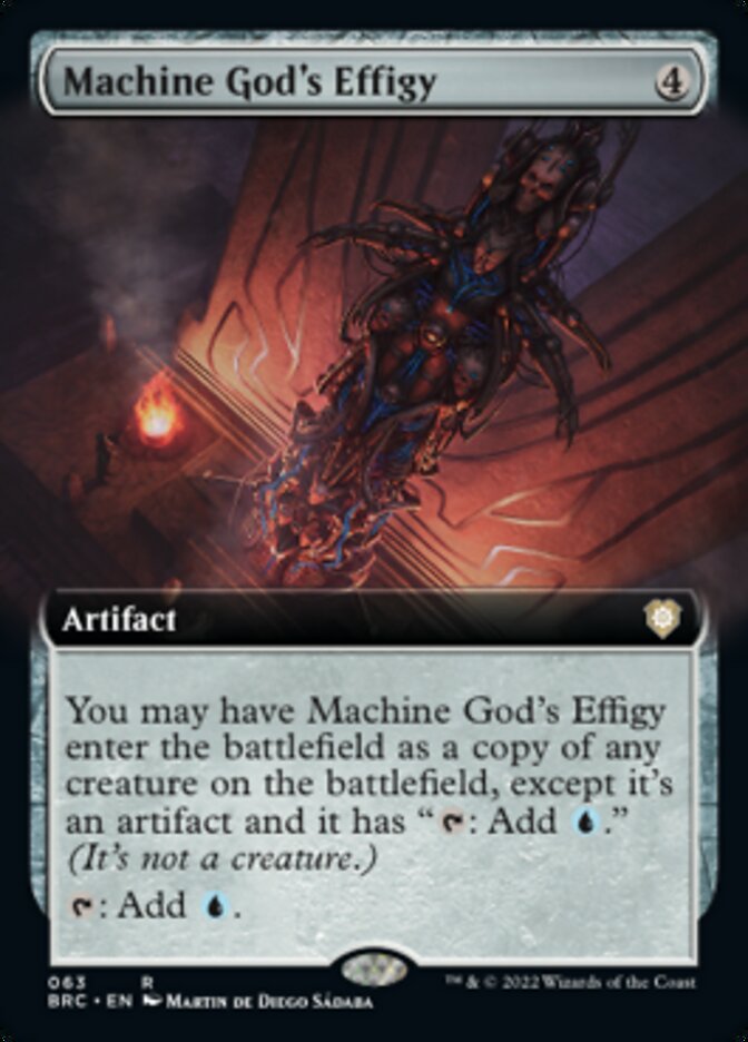 Machine God's Effigy (Extended Art) [The Brothers' War Commander] | Exor Games New Glasgow