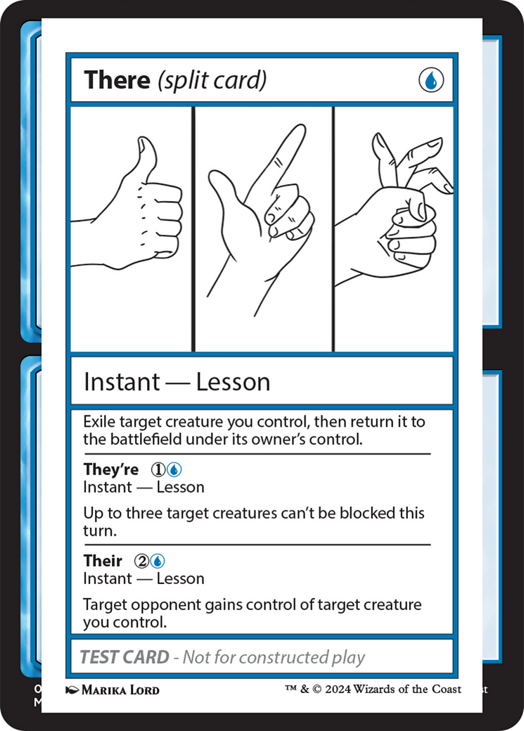 There (Split Card) [Mystery Booster 2 Playtest Cards] | Exor Games New Glasgow