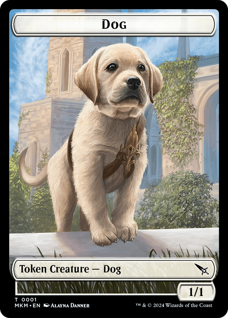 Dog Token [Murders at Karlov Manor Tokens] | Exor Games New Glasgow