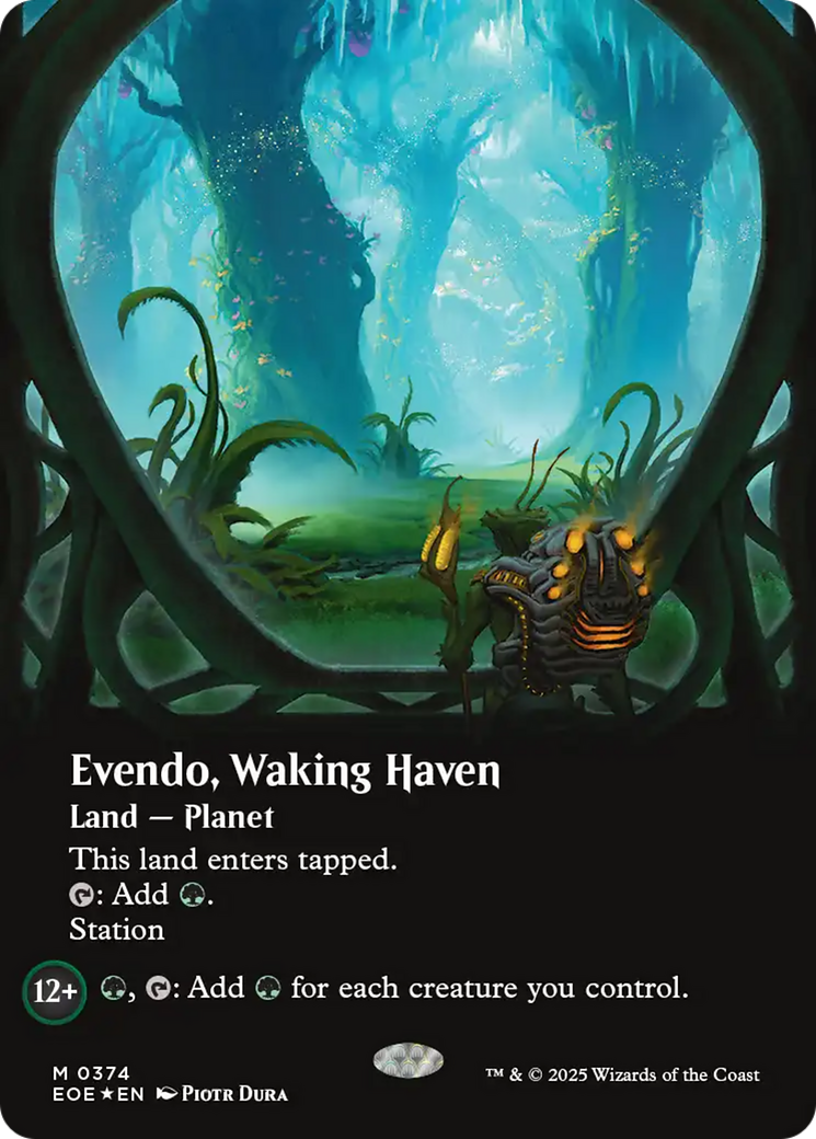 Evendo, Waking Haven (Borderless) (Galaxy Foil) [Edge of Eternities] | Exor Games New Glasgow