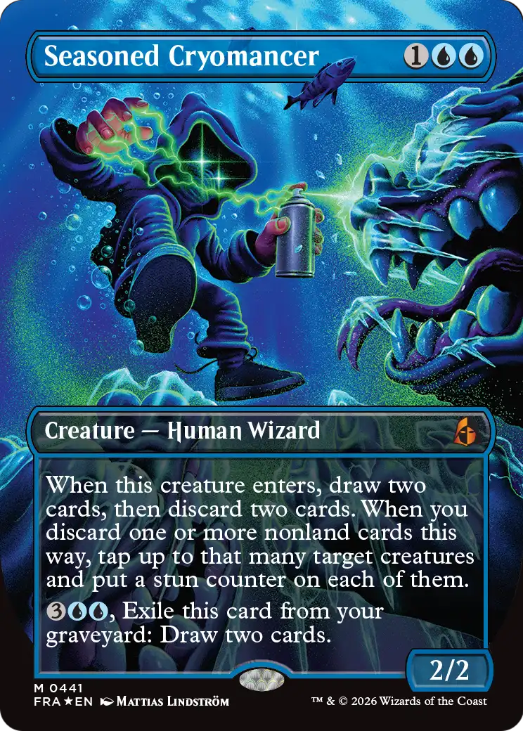 Seasoned Cryomancer (Borderless) (0441) [Reality Fracture] | Exor Games New Glasgow