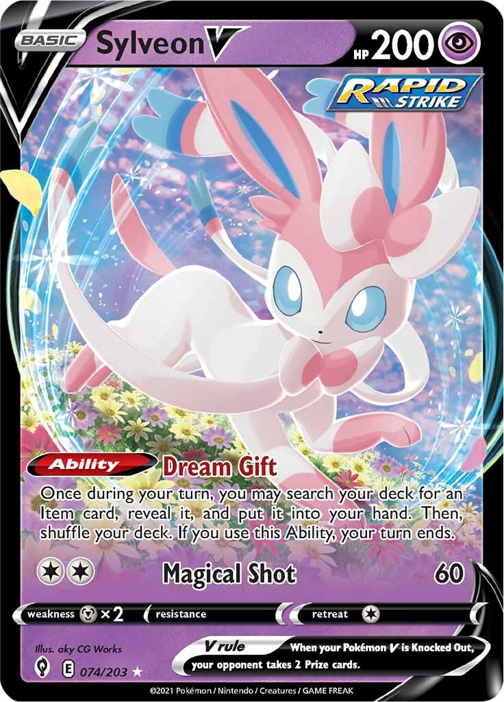 Sylveon V (074/203) [Sword & Shield: Evolving Skies] | Exor Games New Glasgow