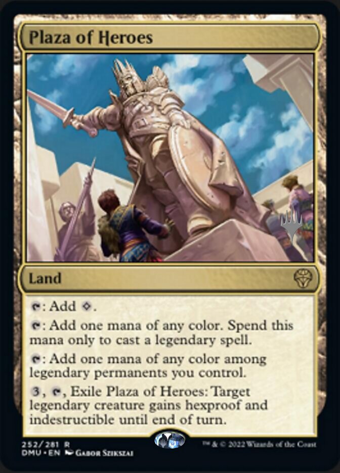 Plaza of Heroes (Promo Pack) [Dominaria United Promos] | Exor Games New Glasgow