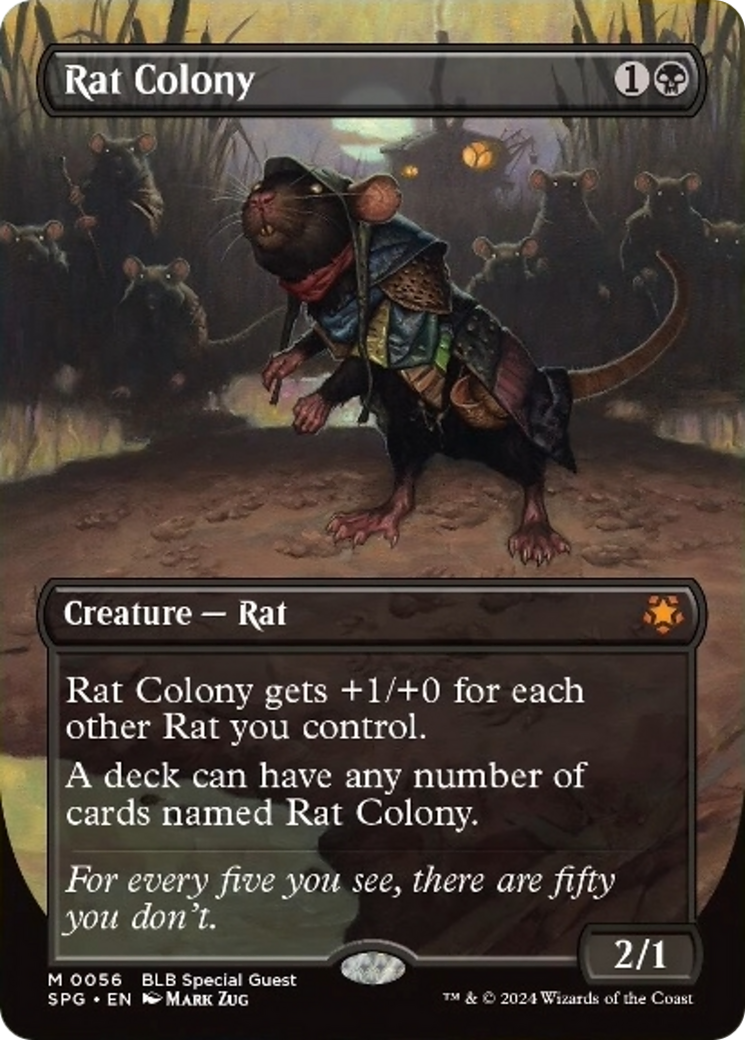 Rat Colony (Borderless) [Bloomburrow Special Guests] | Exor Games New Glasgow