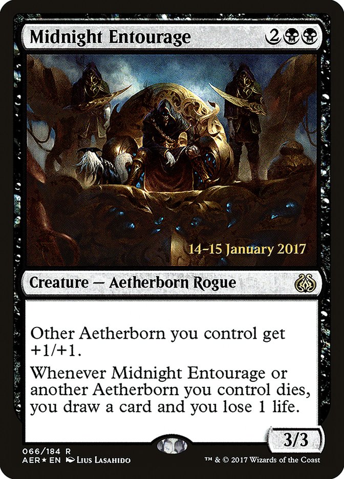 Midnight Entourage [Aether Revolt Prerelease Promos] | Exor Games New Glasgow