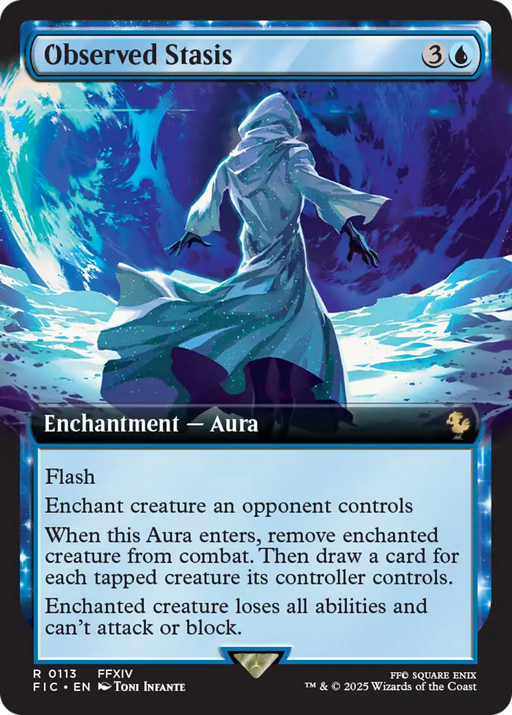 Observed Stasis (Extended Art) [FINAL FANTASY Commander] | Exor Games New Glasgow