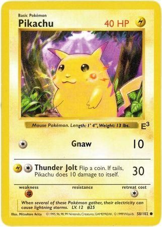 Pikachu (58/102) (E3 Stamped Promo with Red Cheeks) [Miscellaneous Cards] | Exor Games New Glasgow