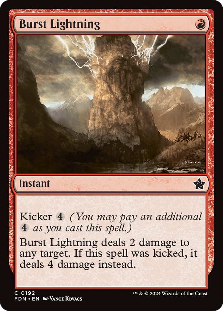 Burst Lightning [Foundations] | Exor Games New Glasgow