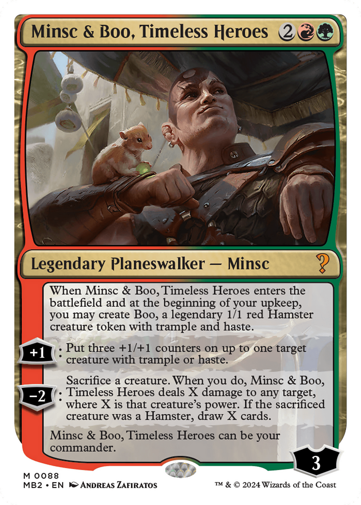 Minsc & Boo, Timeless Heroes (White Border) [Mystery Booster 2] | Exor Games New Glasgow