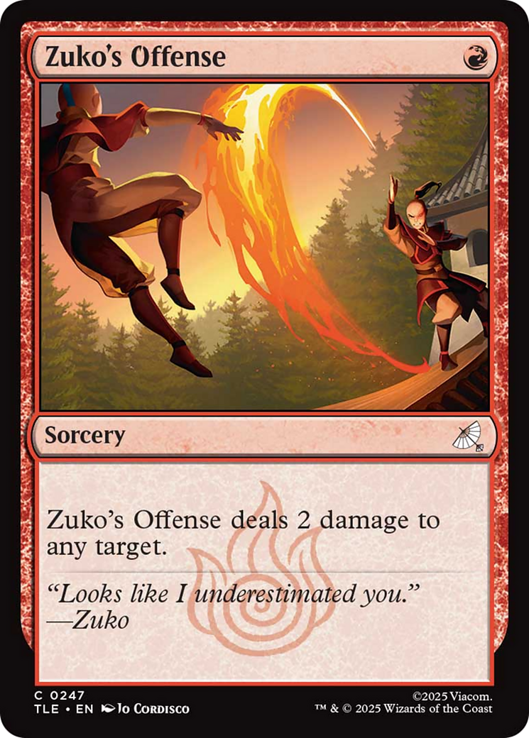 Zuko's Offense [Avatar: The Last Airbender: Eternal-Legal] | Exor Games New Glasgow
