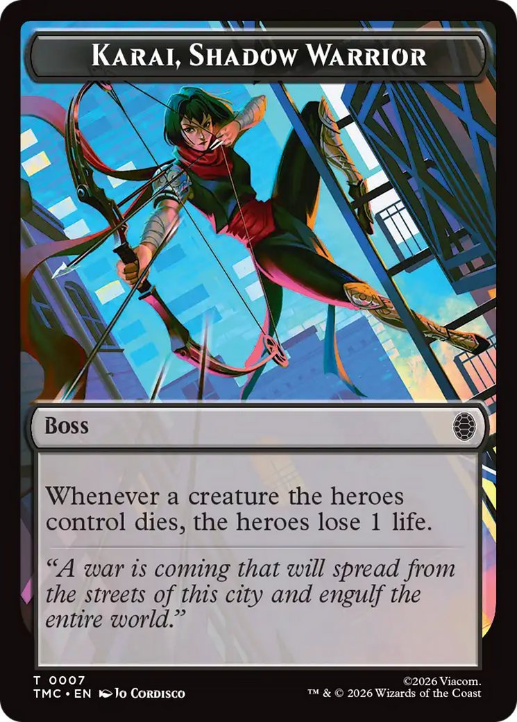 Karai, Shadow Warrior [Teenage Mutant Ninja Turtles Commander Tokens] | Exor Games New Glasgow
