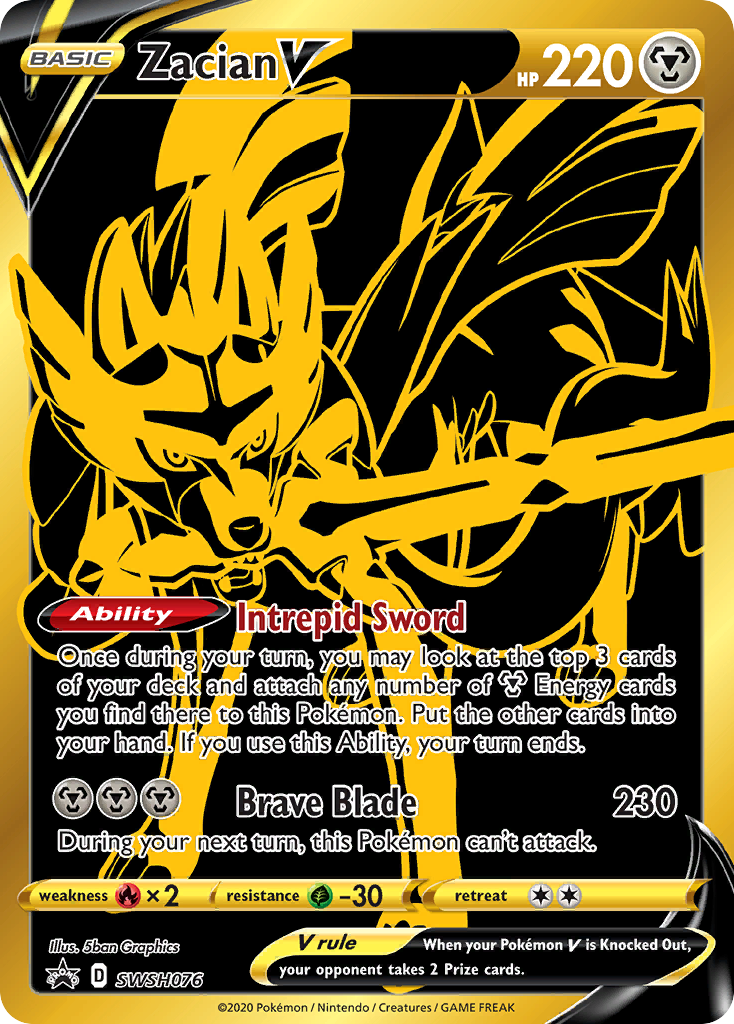 Zacian V (SWSH076) [Sword & Shield: Black Star Promos] | Exor Games New Glasgow