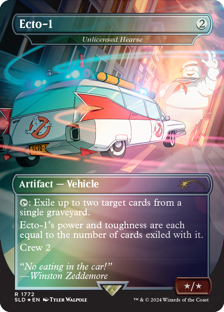 Ecto-1 - Unlicensed Hearse (Rainbow Foil) [Secret Lair Drop Series] | Exor Games New Glasgow