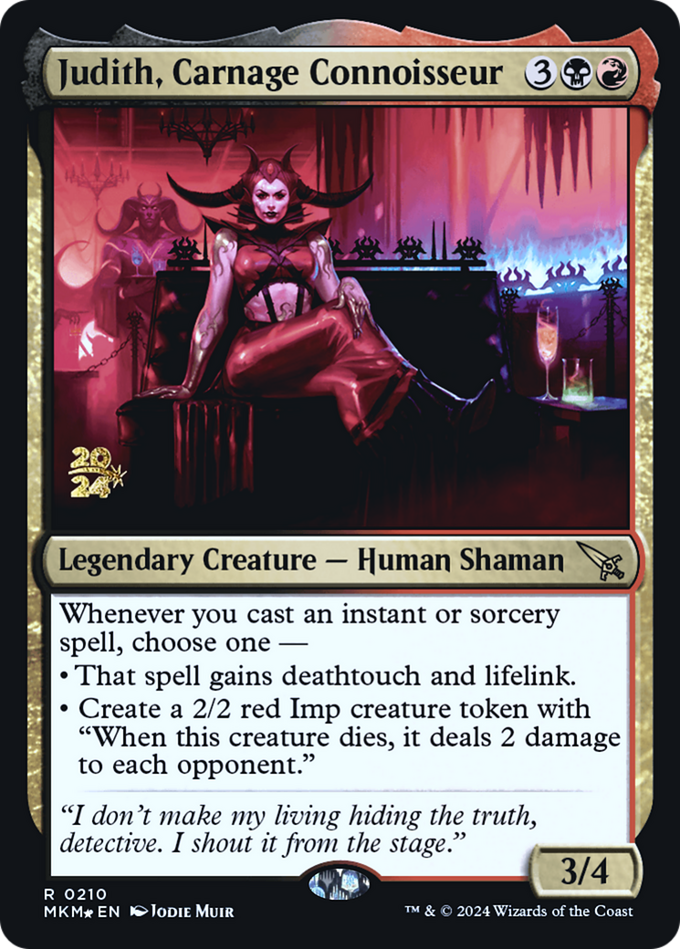 Judith, Carnage Connoisseur [Murders at Karlov Manor Prerelease Promos] | Exor Games New Glasgow