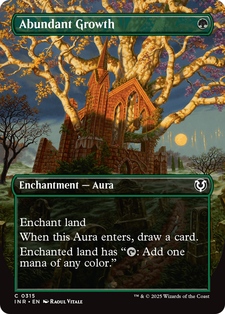 Abundant Growth (Borderless) [Innistrad Remastered] | Exor Games New Glasgow