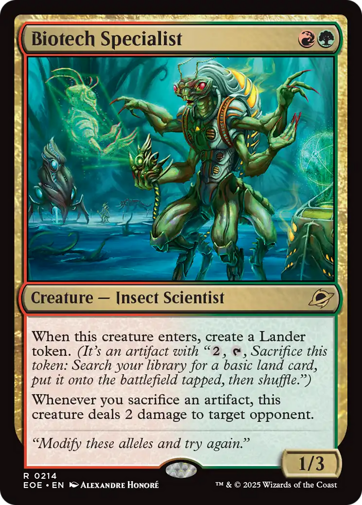 Biotech Specialist [Edge of Eternities] | Exor Games New Glasgow