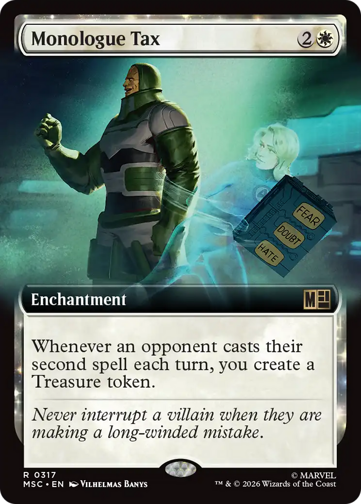 Monologue Tax (Extended Art) [Marvel Super Heroes Commander] | Exor Games New Glasgow