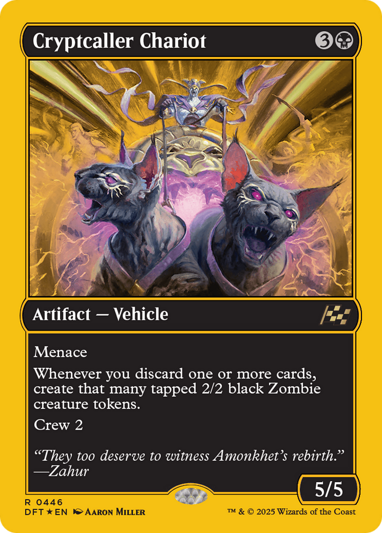 Cryptcaller Chariot (First-Place Foil) [Aetherdrift] | Exor Games New Glasgow