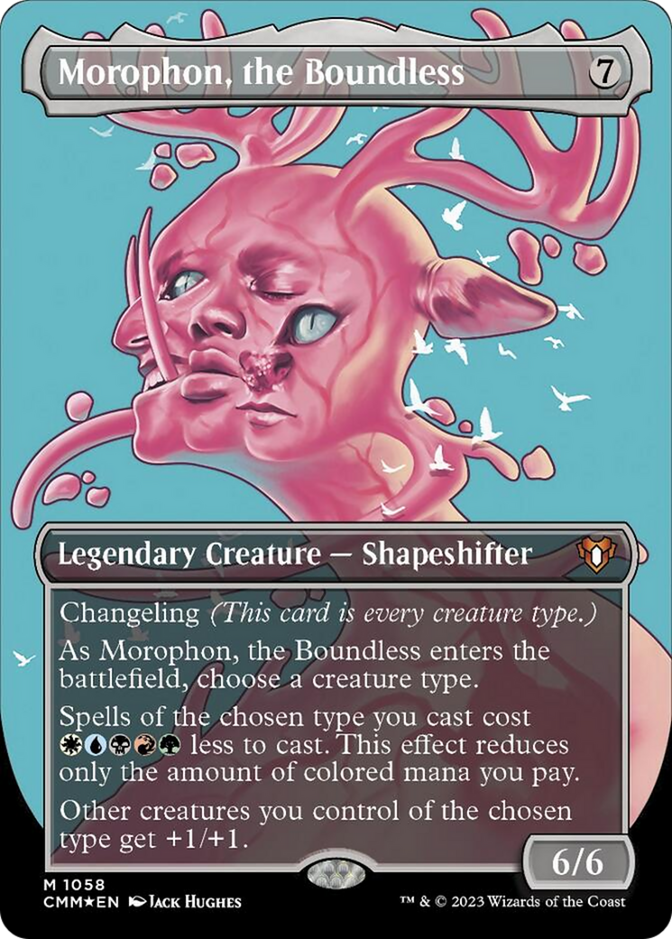 Morophon, the Boundless (Borderless Textured Foil Frame Break) [Commander Masters] | Exor Games New Glasgow