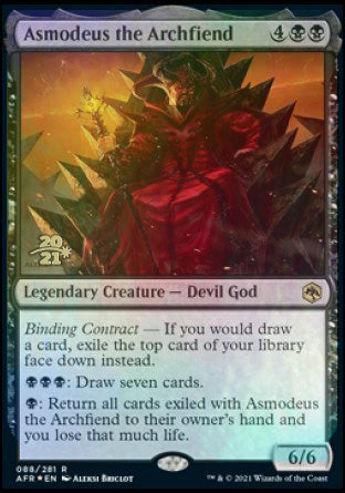 Asmodeus the Archfiend [Dungeons & Dragons: Adventures in the Forgotten Realms Prerelease Promos] | Exor Games New Glasgow