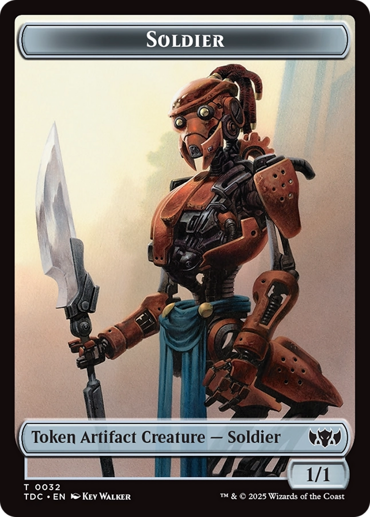 Solider (0032) // Copy Double-Sided Token [Tarkir: Dragonstorm Commander Tokens] | Exor Games New Glasgow