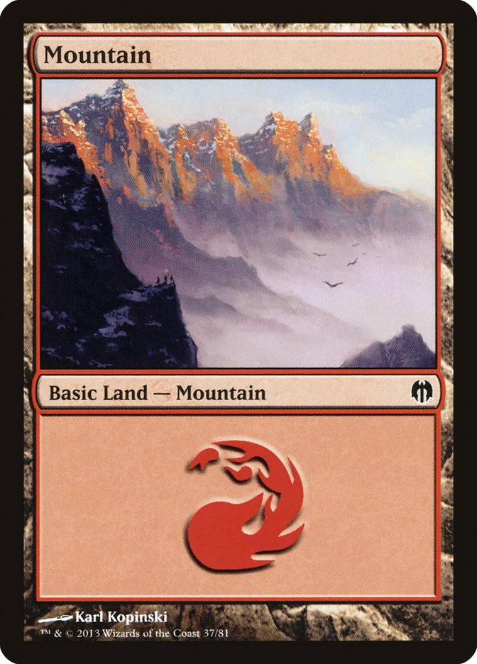 Mountain (37) [Duel Decks: Heroes vs. Monsters] | Exor Games New Glasgow