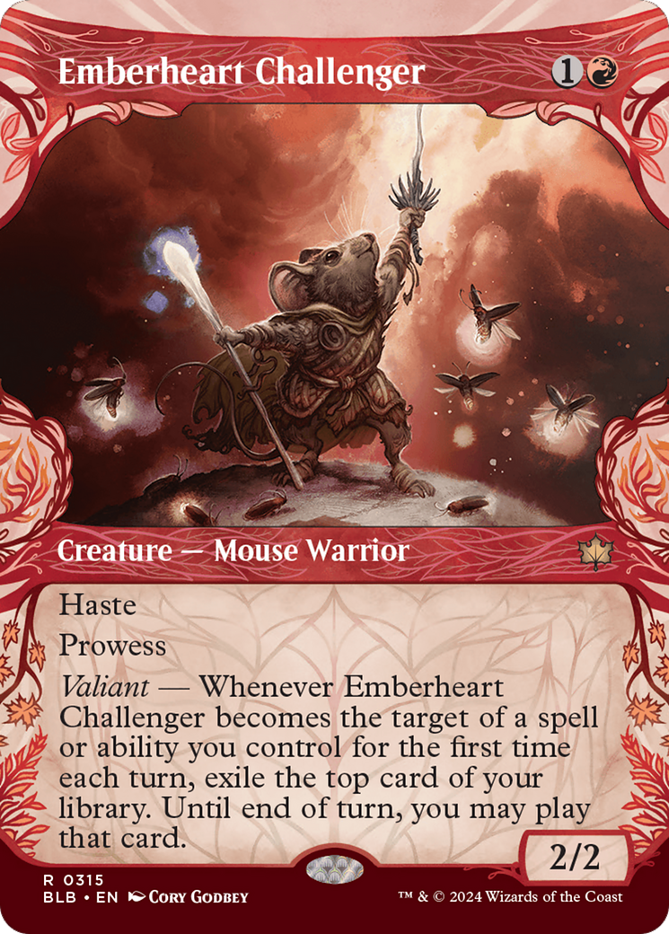 Emberheart Challenger (Showcase) [Bloomburrow] | Exor Games New Glasgow