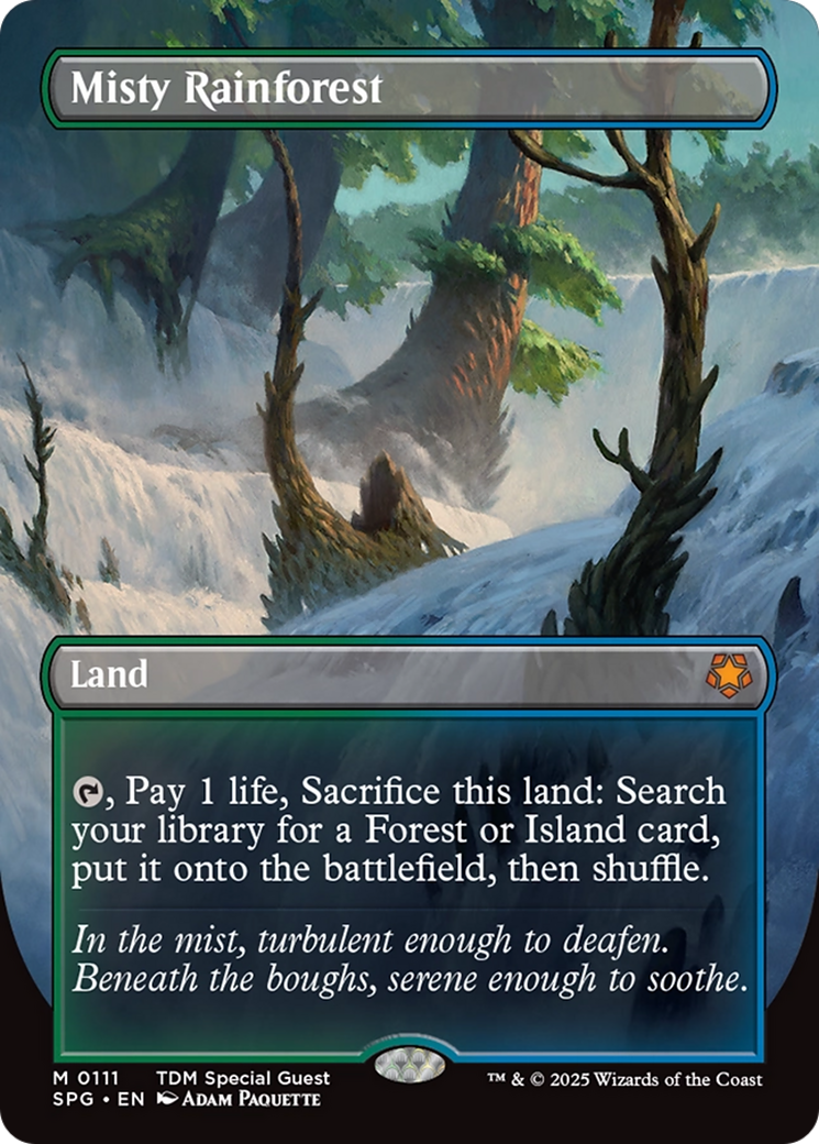 Misty Rainforest (Borderless) [Tarkir: Dragonstorm Special Guests] | Exor Games New Glasgow