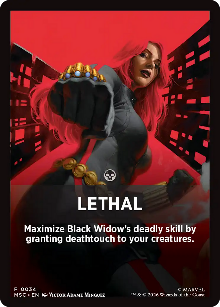 Lethal Theme Card [Marvel Super Heroes Commander] | Exor Games New Glasgow