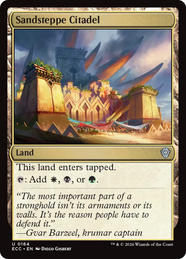 Sandsteppe Citadel [Lorwyn Eclipsed Commander] | Exor Games New Glasgow