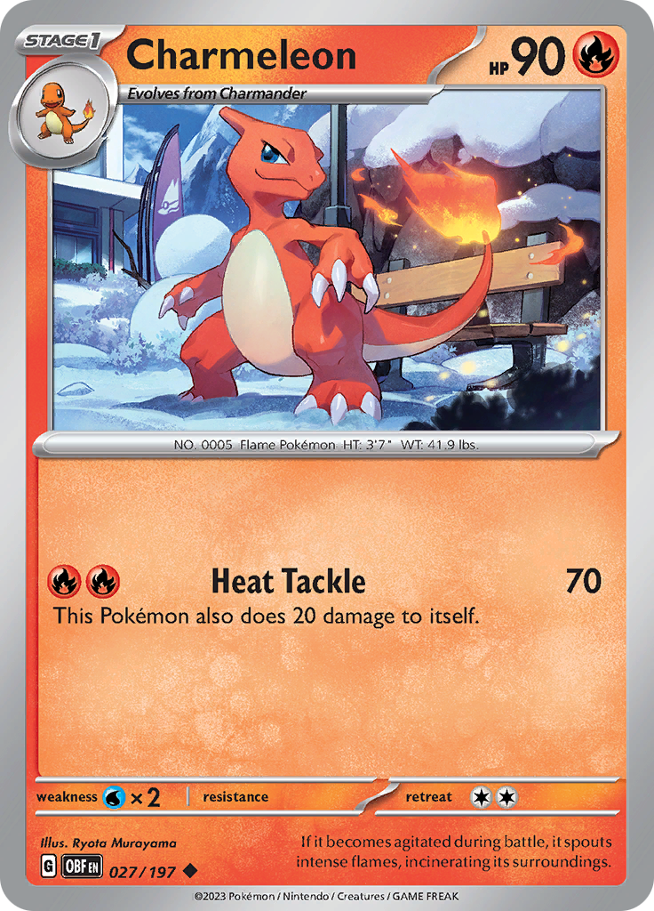 Charmeleon (027/197) [Scarlet & Violet: Obsidian Flames] | Exor Games New Glasgow