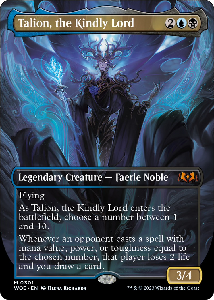 Talion, the Kindly Lord (Borderless Alternate Art) [Wilds of Eldraine] | Exor Games New Glasgow