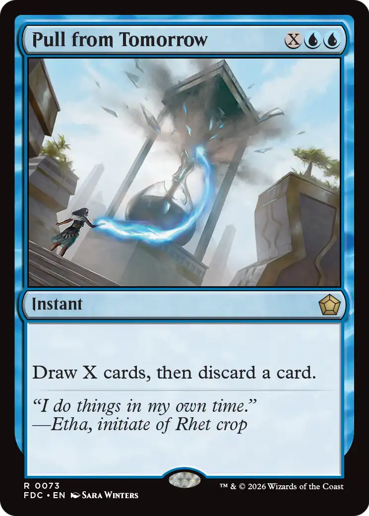 Pull from Tomorrow [Foundations Commander] | Exor Games New Glasgow