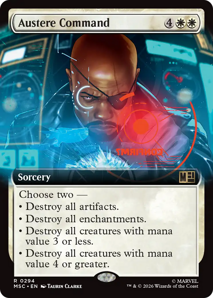 Austere Command (Extended Art) [Marvel Super Heroes Commander] | Exor Games New Glasgow