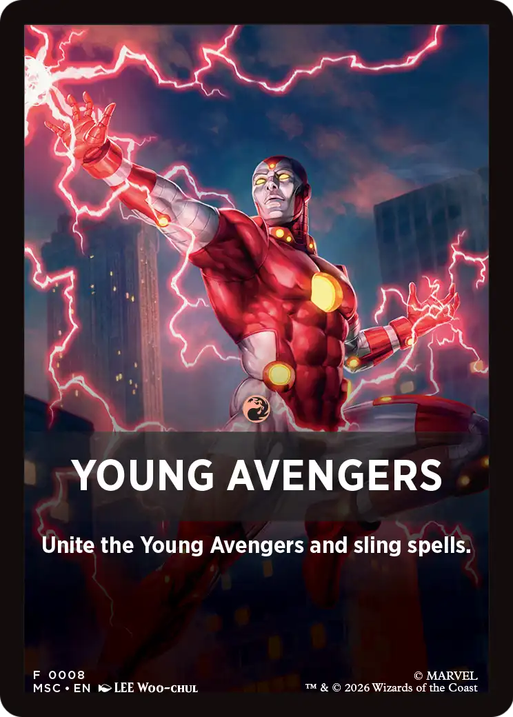 Young Avengers Theme Card (0008) [Marvel Super Heroes Commander] | Exor Games New Glasgow