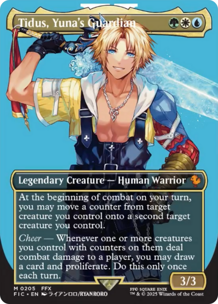 Tidus, Yuna's Guardian (Borderless) [FINAL FANTASY Commander] | Exor Games New Glasgow