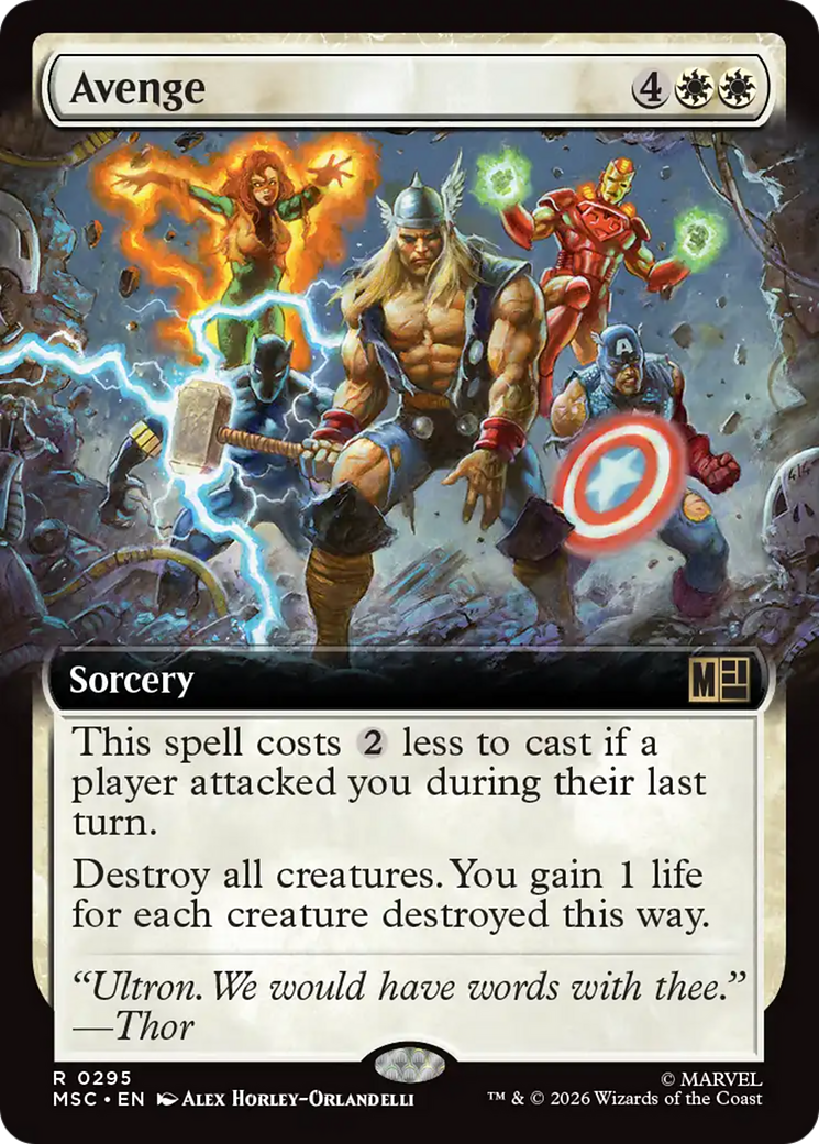 Avenge (Extended Art) [Marvel Super Heroes Commander] | Exor Games New Glasgow