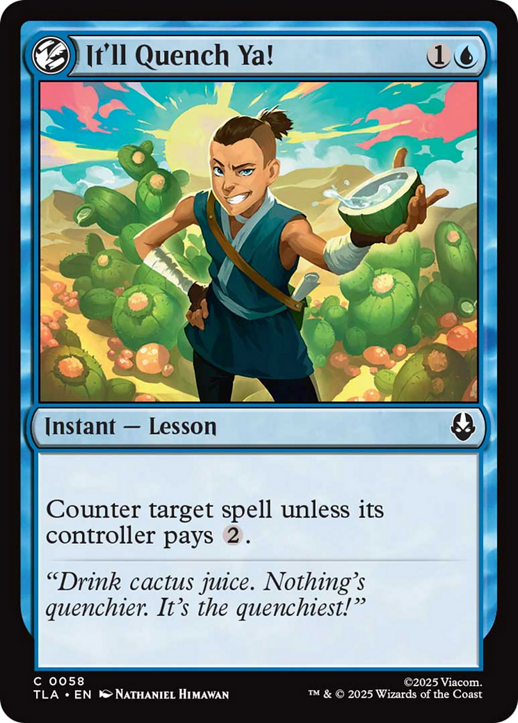 It'll Quench Ya! [Avatar: The Last Airbender] | Exor Games New Glasgow