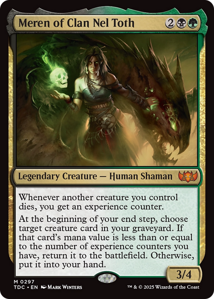Meren of Clan Nel Toth [Tarkir: Dragonstorm Commander] | Exor Games New Glasgow