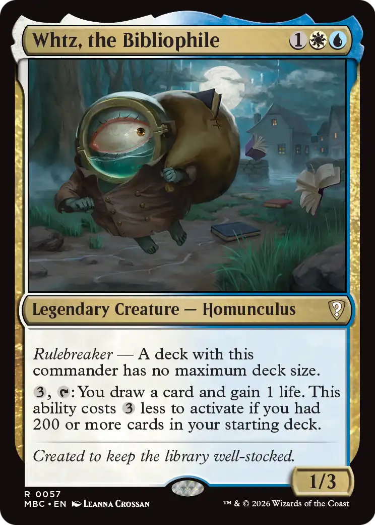 Whtz, the Bibliophile [Mystery Booster: Commander Edition] | Exor Games New Glasgow