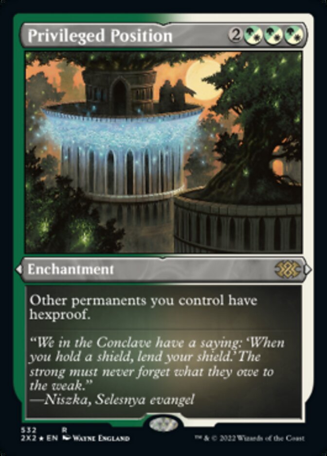 Privileged Position (Foil Etched) [Double Masters 2022] | Exor Games New Glasgow