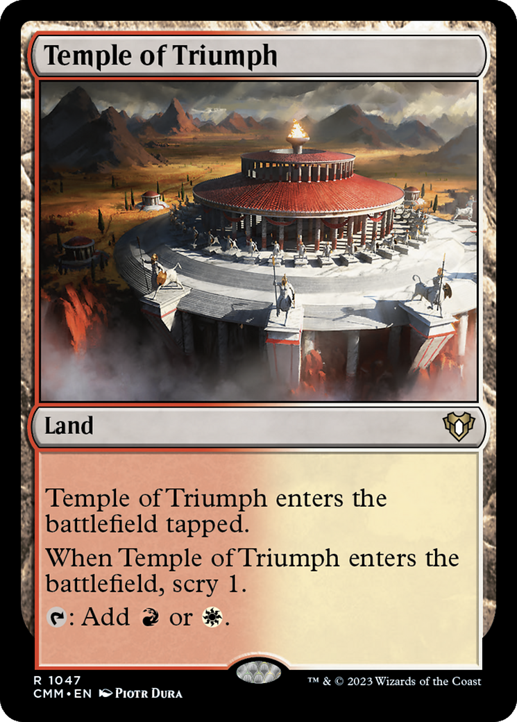 Temple of Triumph [Commander Masters] | Exor Games New Glasgow