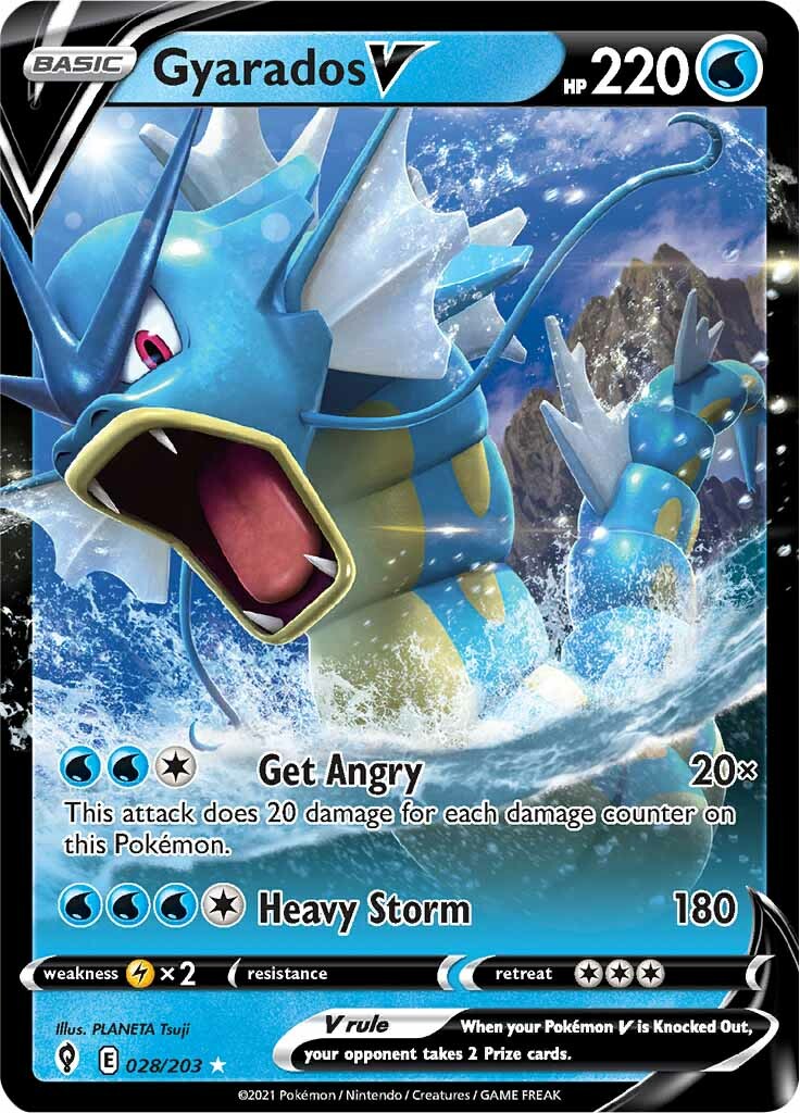 Gyarados V (028/203) [Sword & Shield: Evolving Skies] | Exor Games New Glasgow