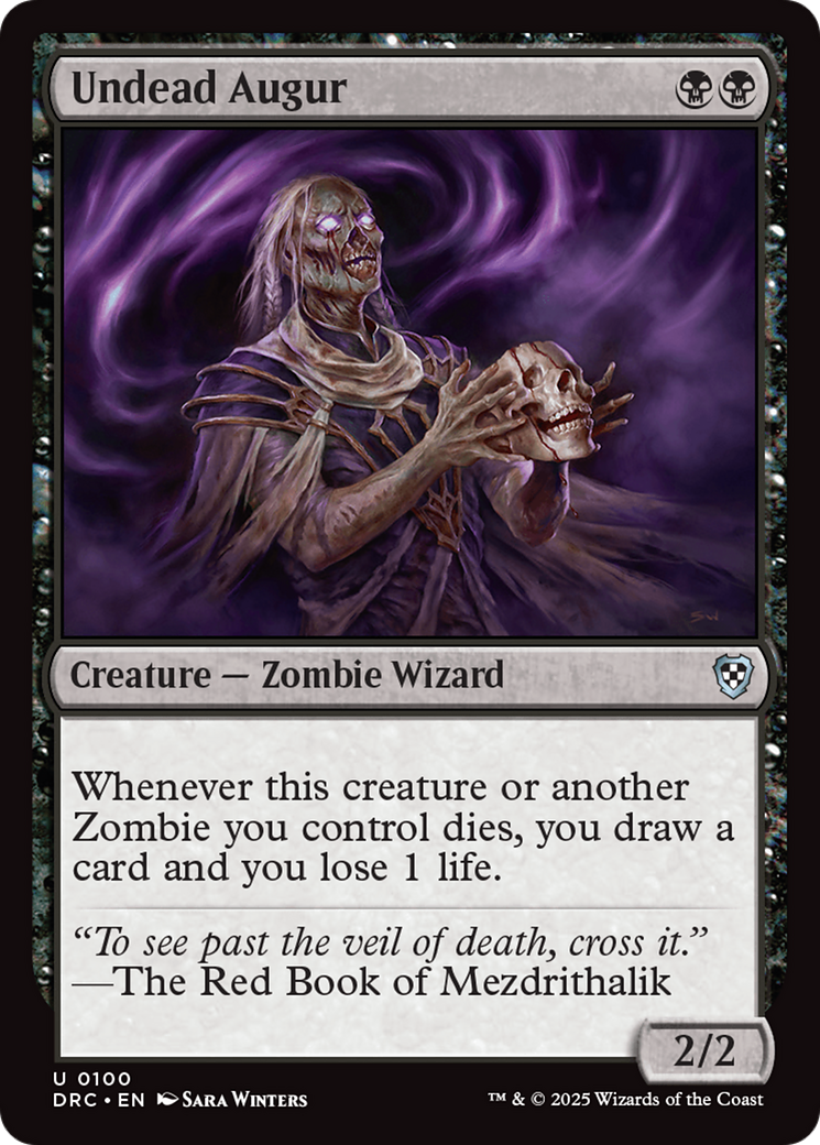 Undead Augur [Aetherdrift Commander] | Exor Games New Glasgow