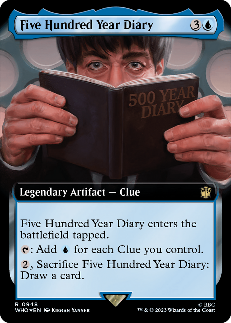 Five Hundred Year Diary (Extended Art) (Surge Foil) [Doctor Who] | Exor Games New Glasgow