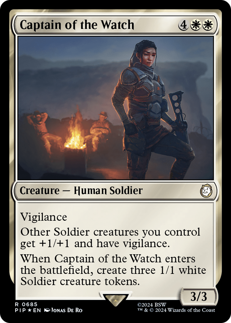 Captain of the Watch (Surge Foil) [Fallout] | Exor Games New Glasgow